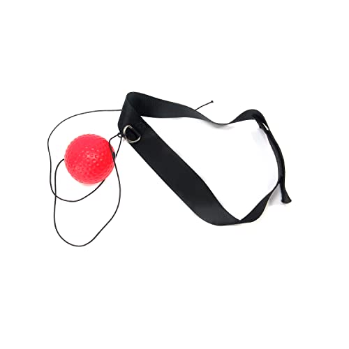 1 PU Leather Double End Boxing Punching Bag and 1 Boxing Reflex Ball with Headband