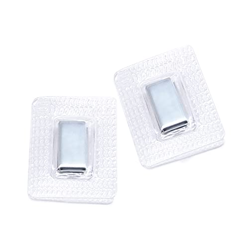 SEMINI Hidden Sew Magnetic Snap Invisible Hidden Sew in PVC Hidden Purse Closure for Fastener Handbag Cloth Clasp DIY Craft Sewing Tools (20x10mm) - size: 20x10mm,Rectangular