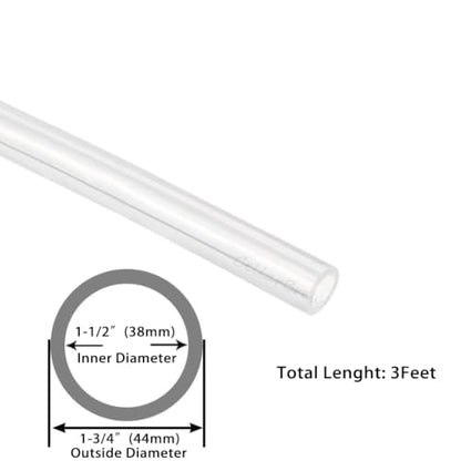 Silicone Tubing Food Grade 1-1/2"ID x 1-3/4"OD 3 Feet Length Pure Silicone Hose Tube for Home Brewing, Beer Line, Kegerator, Wine Making - size: 1-1/2" ID x 1-3/4" OD, style: 3 Feet