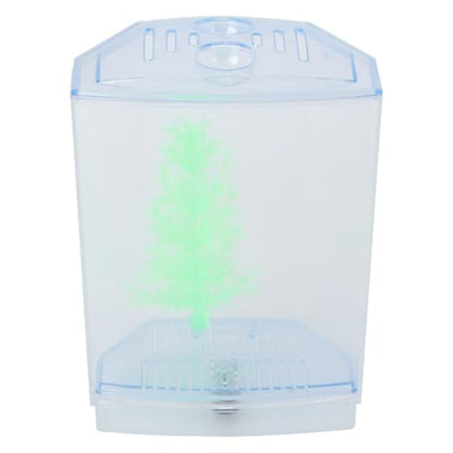 Mini Fish Breeding Box Acrylic Isolation Tank with Dirt Groove for Aquarium Fish Observation and Protection (Single) - size: Single