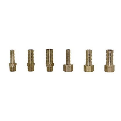 Spray Water Connection Brass 1/8" Female/Male Thread To 6/8/10mm Pagoda Connector Aquarium Adapter Water Hose Connector Gas Soft Tube (Color : Gold)