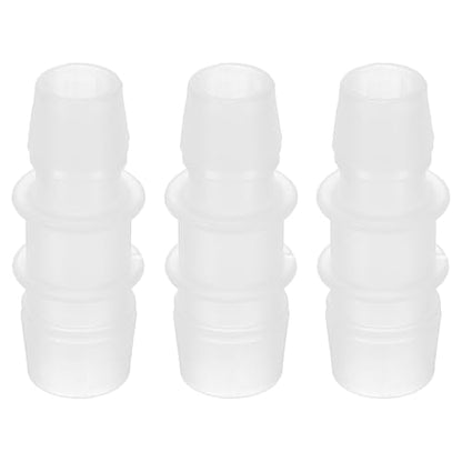PATIKIL Hose Barb Reducer, 3 Pcs 5/8" to 1/2" Hose ID Connectors Joint Plastic Pipe Fitting Splicer Mender Union Adapter for Air Water Fuel Gas Aquarium, White - size: 5/8" to 1/2"