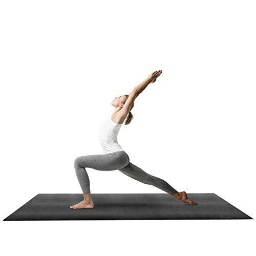 F2C 8'x3' Treadmill Mat Fitness Equipment Mat High Density High Density Floor Protector Compatible for Treadmills, Elliptical, Exercise Bikes, Stationary Cycles Peloton Bike, Indoor Spin Bike, Home Gym Mat