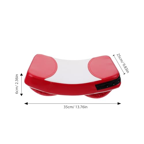 ibasenice Curved Kickboxing Leg Pad and Boxing Training Shield, 38x26x5 Cm Thickened Martial Arts Focus Target for Taekwondo, Muay Thai, MMA Sparring and Striking Practice