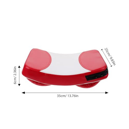 ibasenice Curved Kickboxing Leg Pad and Boxing Training Shield, 38x26x5 Cm Thickened Martial Arts Focus Target for Taekwondo, Muay Thai, MMA Sparring and Striking Practice