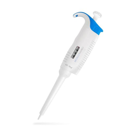 Single-Channel Micropipette, Adjustable Volume (0.5-10µL) | Accurate & Calibrated Lab Pipette, Compatible with Microlit 10µL Tips - New Version - size: 0.5-10ul, style: Single-Channel