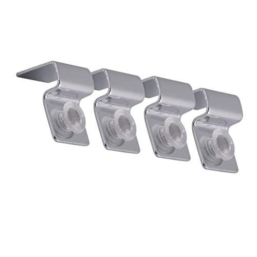 balacoo 2sets Stainless Steel Aquarium Tank Lid Support Clip for Glass Covers Easy Installation Fish Tank Lid Holder Aquarium Accessory 6mm 4pcs*2
