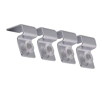 balacoo 2sets Stainless Steel Aquarium Tank Lid Support Clip for Glass Covers Easy Installation Fish Tank Lid Holder Aquarium Accessory 6mm 4pcs*2