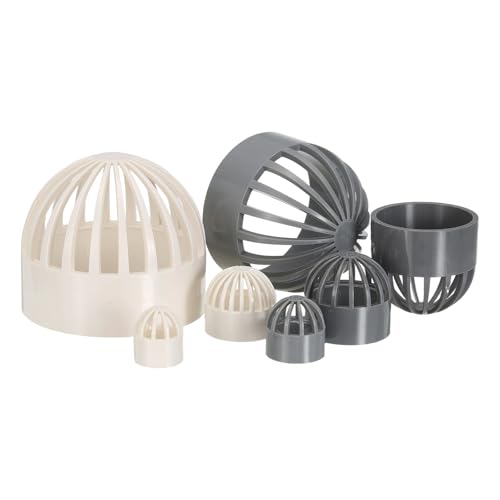 PATIKIL 2 Inch (50mm) Fish Cover Permeable Cap, 4 Pcs PVC Breathable Cap Aquarium Guard Fish Tank Intake Cover, White - color: White, size: 2Inch(50mm)