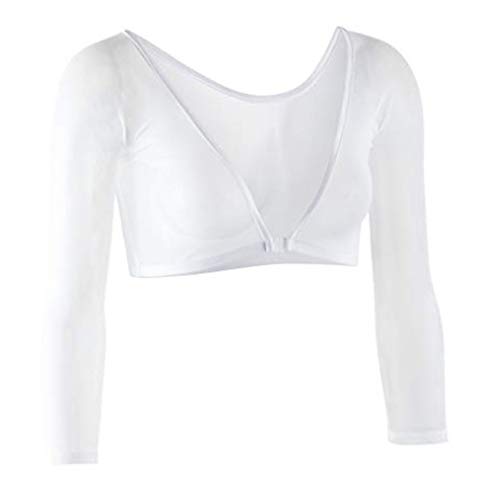 Sleevey Wonders Women’s 3/4 Length Slip-On Mesh Sleeves - color: White, size: Small