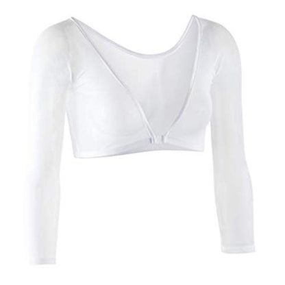 Sleevey Wonders Women’s 3/4 Length Slip-On Mesh Sleeves - color: White, size: Small