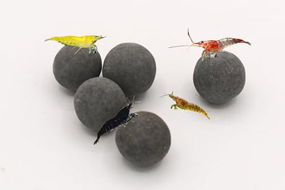 5 Large Tourmaline Mineral Balls for Betta & Shrimp Freshwater Aquariums | 30+ trace elements • Natural mineral source • Long-lasting • Slow release • Freshwater aquarium mineral media - size: 5 Pack Large