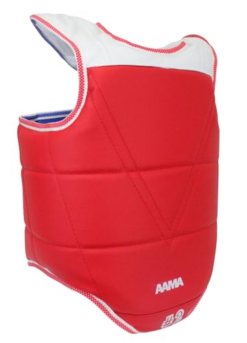 AAMA Custom Foam Sparring Gear Set - Foam Headgear, Olympic Style Chest Guard, Foam Punch and Kick - color: BLUE