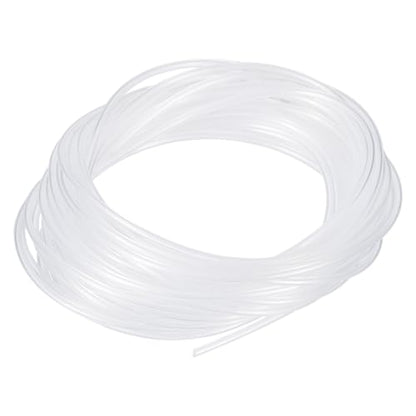 METALLIXITY Silicon Tubing(1/16" ID x 1/8" OD x 16Ft), Pure Silicone Hoses High Temp - for Printer, Hot Water Dispenser, Engine, Brewing, Fish Tank Air Pump, Pump Transfer, Clear - size: 1/16" IDx1/8" OD, style: 16 Feet