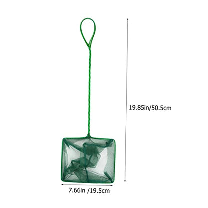 Abaodam 2Pcs Fishing Net Aquarium Fish Net with Soft Mesh for Catching for Stream River and Lake Fishing