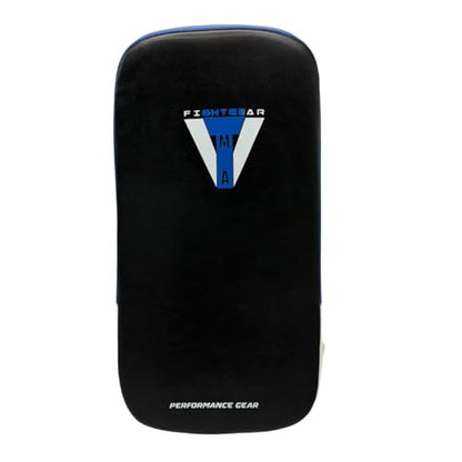 TMA Muay Thai Pad for Training, Curved Kickboxing Kicking Strike Shield, Coaching Kick Boxing, MMA, Martial Arts, Karate, Taekwondo, Punching, Foot and Elbow Target (1 Pcs Sold AS Single) - color: Blue/Black