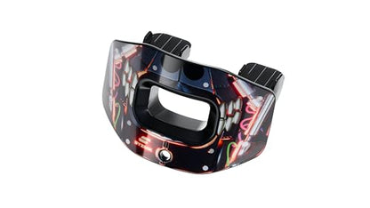 X0 Football Mouthguard – Lip Guard - Black Bionic – Shock Absorbing – One Size Fits Most - color: X0 - Bionic