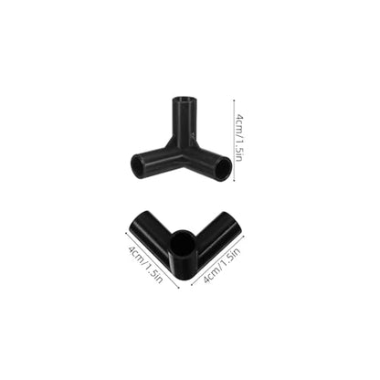 VOSAREA 20pcs Shoe Rack Connectors: Modular 11mm Tube Joints - Diy Storage Rack Connectors for Wardrobe Organizer - Replacement Parts for Closet Shoe Shelving Systems