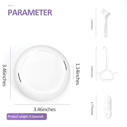 Retainer Case Slim Aligner Case with Vent Holes Removable Inner Tray Silicone for Easy Cleaning, Retainer Removal Tool and Brush (White Purple) - color: White Purple