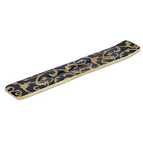 Bless-International Traditional-Handmade-Burner Wooden-Incense-Stick-Holder Ash-Catcher-Stand for-Aromatherapy-Meditation-Yoga (Beautiful Mind) 10 Inches, Pack of 1 - color: Beautiful Mind,10 Inch, size: One Holder