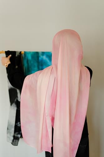 Women's Signature Lux Cotton-Modal Hijab Scarf. Soft, Breathable, Lightweight Wrap or Shawl for Modest Everyday Fashion - color: Blush Haze