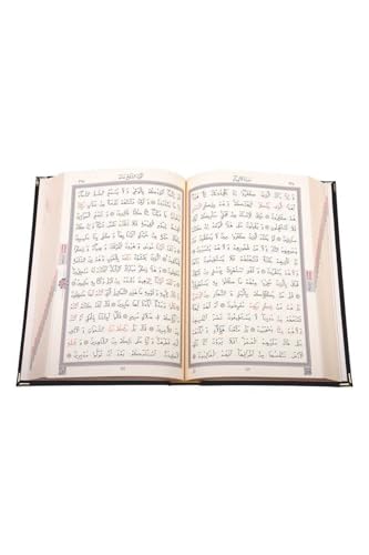 Medium Size Velvet Quran (Black) - Embroidered, Gilded Edges, Sealed Book, Ahmed Husrev Calligraphy