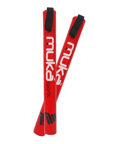 Boxing Training Sticks - Punching Mitts for Boxing and MMA - Essential Striking Focus Mitts Sticks (Pair) - Ultimate Padded Training Coaching Sticks for Men & Women - color: Red