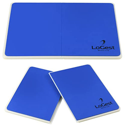 Logest Rebreakable Boards Martial Arts - Taekwondo Karate MMA Boards - Reusable Plastic Training Breaking Boards for Kids & Adults Available in 6 Levels of Difficulty Taekwondo Boards for Breaking - color: Blue - Medium