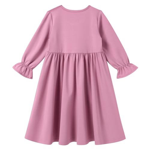 ODASDO Newborn Infant Baby Girls Muslim Abaya Prayer Dress with Hijab Middle East Arabian Dubai Robe Ramadan Eid Clothes - color: Purple Pink, size: 2-3 Years