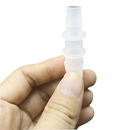 1/2" to 5/16" Hose Barb Reducer Pipe Fittings Adapter, Plastic Joint connector Splicer Mender for Aquarium Household Transport Fuel Gas Liquid Air (Pack of 4) - size: 1/2"-5/16"