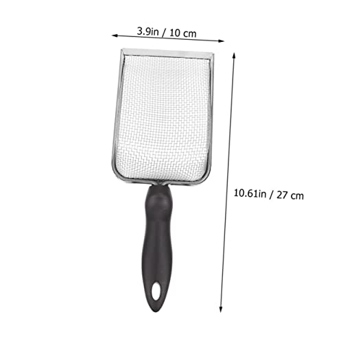 KESYOO 2PCS Stainless Steel Reptile Substrate Shovels Portable Litter Scooper for Turtles Lizards and Snakes Easy Clean Poop Cleaner for Reptiles