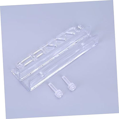 Aquarium Tool Holder Wall-Mounted Organizer for Fish Tank Cleaning Tools Transparent Acrylic Storage Rack for Scissors Tweezers and Tongs Compact Design for Easy Access