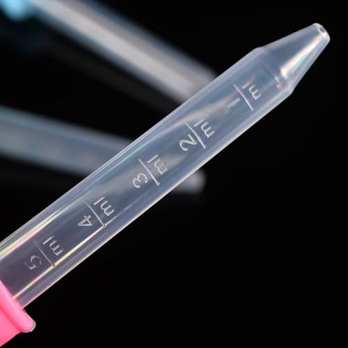 5ml Dropper Pipette Silicone Dropper Pipette Multiple Colors Suitable for Candy Molds, Gummy Bears, Gelatin Makers, Petroleum Science, Crafts, Experimental Plastic Dropper Pipettes (10 Pack)