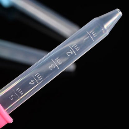 5ml Dropper Pipette Silicone Dropper Pipette Multiple Colors Suitable for Candy Molds, Gummy Bears, Gelatin Makers, Petroleum Science, Crafts, Experimental Plastic Dropper Pipettes (10 Pack)