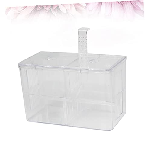 Generic Box Fish Aquarium Sponge Cup Hooks Feeder Catch Isolation Pour Tanks Pool Canister Air Crate Release Dividers Kit Net Pump Holder Transparent