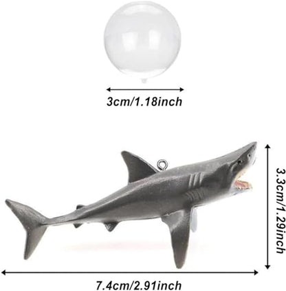 Floating Shark Ornament - Adjustable Aquarium Shark Animal Decor, Shark Pool Décor | Aquarium Floating Shark Ornaments Thematic Ornaments Suitable for Aquarium All Kinds of Fish Tank and Home