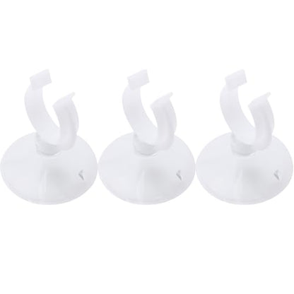 ZCZQC 6PCS Aquarium Suction Cup Clips Air Tube Clamps Plastic Transparent 23mm Specialized for Fixing Thermometers on Fish Tank Glass Surfaces Air Tube Installation Suction Cups