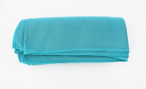 vabovin Head Wraps for Black Women Stretch Jersey Knit Turban Headwrap Solid Color Headscarf Headband Shawl - color: 20- Mint Turquoise