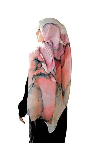 Women's Signature Lux Cotton-Modal Hijab Scarf. Soft, Breathable, Lightweight Wrap or Shawl for Modest Everyday Fashion - color: Pink Opal