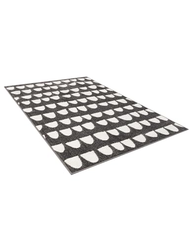 Rugs.com Whimsy Kids Collection Rug – 4x6 Dark Gray Medium-Pile Rug Perfect for Entryways, Kitchens, Breakfast Nooks, Accent Pieces - color: Dark Gray, size: 4' x 6'