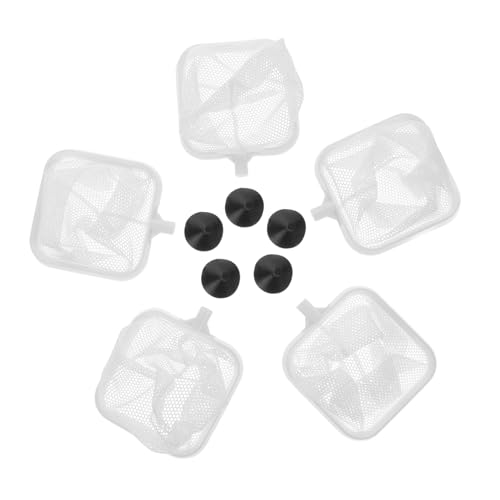Toyvian 5pcs Fish Breeding Net with Cups Aquarium Divider Net for Fry Separation for Fish Tanks and Aquatic Breeding