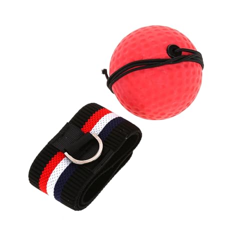 Boxing Equipment Ball Made of Quality Material with Stretchy Adjustable Headband, Easy to Use for Speed Improvement, Perfect for Room, Garden, or Park Training - size: E305-H04