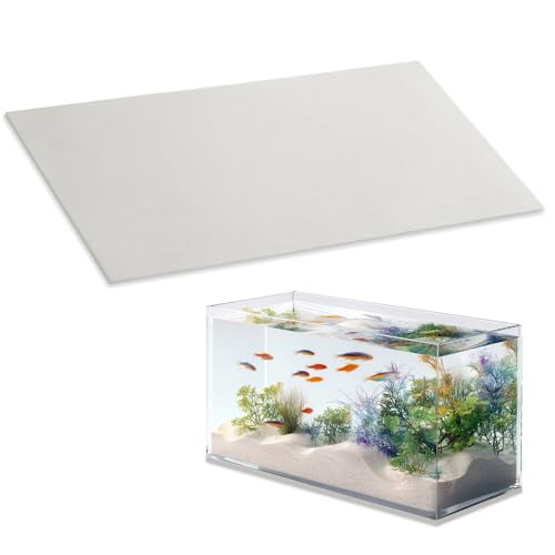18 x 36 Inch Fish Tank Pad, 6mm Aquarium Leveling Mat, Gray | Water-Resistant Surface, Easy to Cut, Helps Cushion the Tank Base, Suitable for Aquariums and Terrariums - color: Gray, size: 18 x 36in