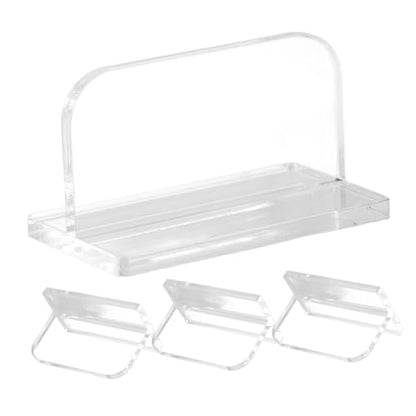 Abaodam 4Pcs Acrylic Replacement Handles for Aquariums Lid Easy Adhesive Fish Tank Cover Parts Durable and Transparent Simple Installation No Drilling Required