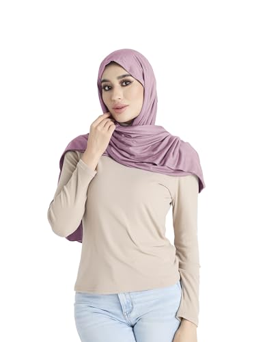Premium Jersey Hijab Scarf for Women - Muslim Head Scarf - color: Dusty Rose
