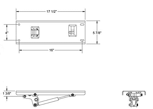PRO Mountings – Gas Spring Anti Noise and Vibration Ceiling Mount for 110 lb Punching Bags (CM-110) | Fast DIY Easy Installation on Joists, Drywall, Concrete and Unistrut | Quiet Gas Springs