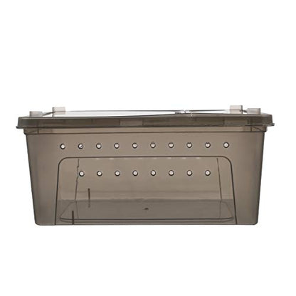 Reptile Terrarium Box Plastic Feeding Container for Bearded Dragons Turtles Geckos and Other Pets Reptile Tank for Pet Supply and Habitat Care