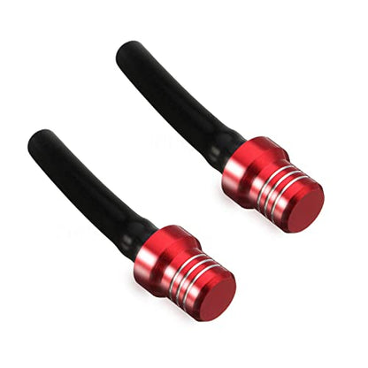 2Pcs ATV Air Vent Hose Gas Fuel Cap Universal CNC Tank Valve Tube with Check Ball Aluminum Breather for CR125R CR250 CR250R CR450R CR480R CR500R CR80R CRF100F CRF125F CRF125 CRF50F CRF70F Red - color: Red