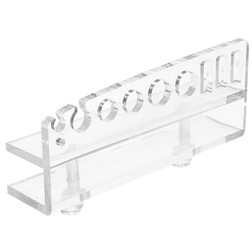 BESPORTBLE Aquarium Tool Holder Grooves for Scissors and Tweezers Wall-Mounted Organizer for Aquatic Plant Cleaning and Maintenance Compact Storage for Fish Tank Accessories