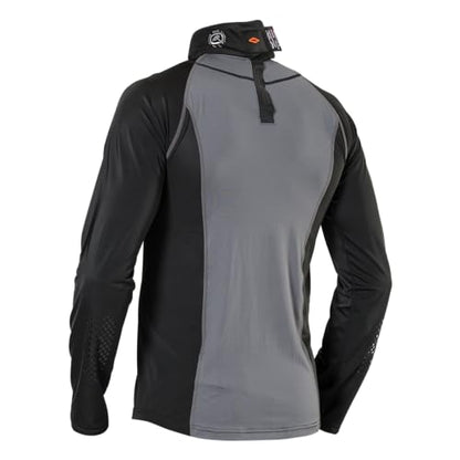 Shock Doctor Youth Boys Compression Shirt with Neckguard for Hockey. Long Sleeves with Integrated Neck Guard. for Youth Boys - size: Medium